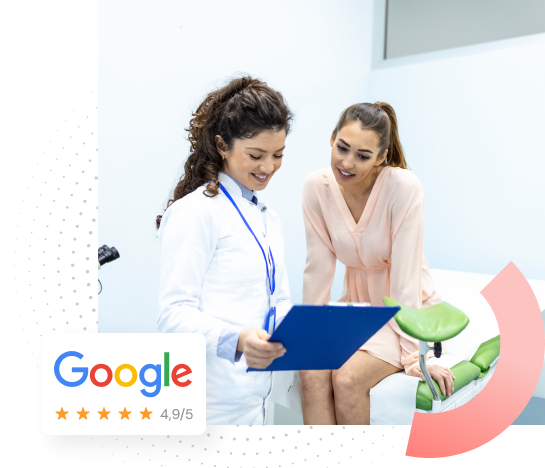 Opinie pacjentek – Google 4,9/5